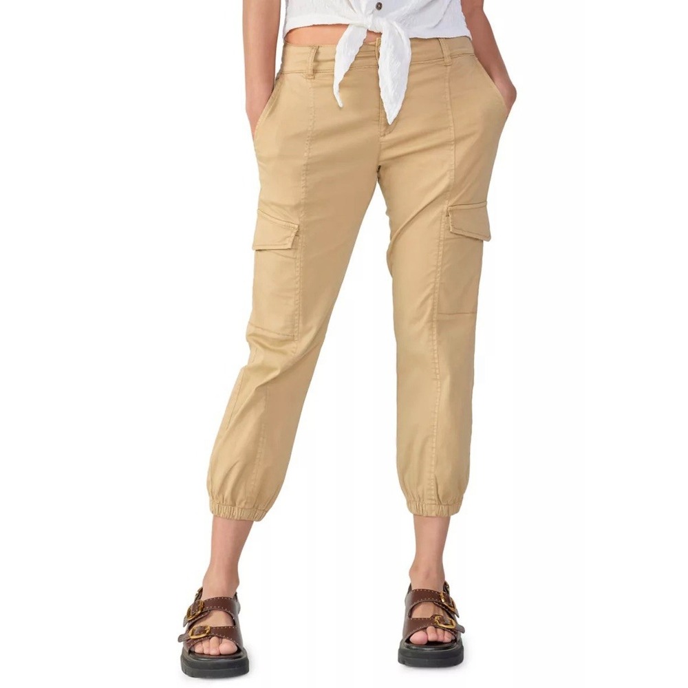 Women's‎ sanctuary Rebel Cargo Pants Crop Y2K Tan Khaki Relaxes 29 Gorpcore